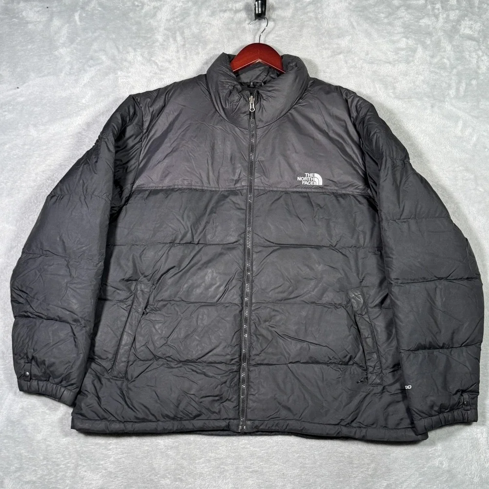 The‎ North Face Jacket Mens XL Black 700 Down Puffer Full Zip Nuptse*